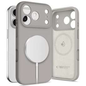iPhone 17 Pro Max Tok - Tech-Protect Silicone MagSafe - Szürke   iPhone 17 Pro Max Tok - Tech-Protect Silicone MagSafe - Szürke