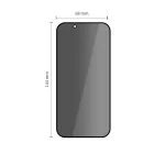iPhone 13 / 13 Pro / 14 / 16e / 17e Kijelzővédő Üvegfólia - Tech-Protect Quick Set Spy+ Privacy x 2 db