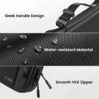 Nintendo Switch 2 Hordtok - Tech-Protect Slim Pouch - Fekete