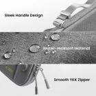 Nintendo Switch 2 Hordtok - Tech-Protect Slim Pouch - Szürke