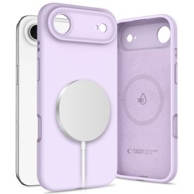 iPhone 17 Air Tok - Tech-Protect Silicone MagSafe - Lila iPhone 17 Air Tok - Tech-Protect Silicone MagSafe - Lila