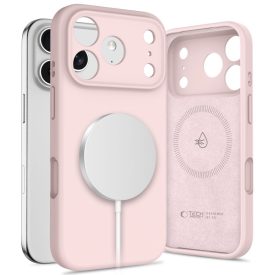 iPhone 17 Pro Tok - Tech-Protect Silicone MagSafe - Pink iPhone 17 Pro Tok - Tech-Protect Silicone MagSafe - Pink