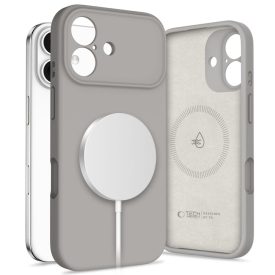 iPhone 17 Tok - Tech-Protect Silicone MagSafe - Szürke iPhone 17 Tok - Tech-Protect Silicone MagSafe - Szürke