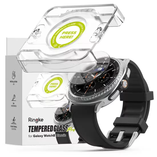 Samsung Galaxy Watch 8 Classic (46mm) Kijelzővédő Üvegfólia - Ringke Tempered Glass Pro x 2 db