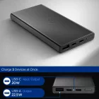 Spigen Essential EA2210 Power Bank - 10000 mAh 22.5W - Fekete