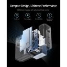 Cuktech GaN Hálózati Töltő 100W - 2xC + 1xA + C-C Kábel - Szürke