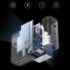 Cuktech GaN Hálózati Töltő 100W - 2xC + 1xA + C-C Kábel - Fehér