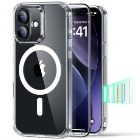 iPhone 17 Tok Szett - ESR Classic Hybrid Magnetic Kijelzővédővel  - Átlátszó   iPhone 17 Tok Szett - ESR Classic Hybrid Magnetic Kijelzővédővel  - Átlátszó