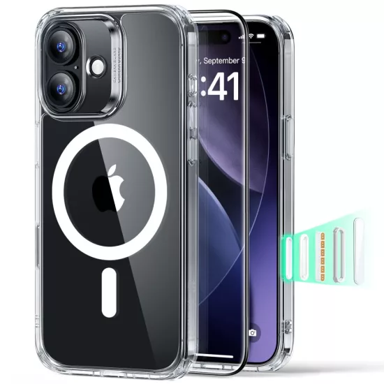 iPhone 17 Tok Szett - ESR Classic Hybrid Magnetic Kijelzővédővel  - Átlátszó
