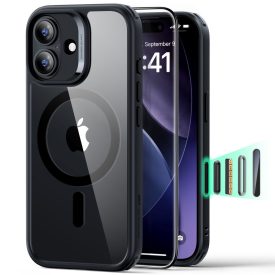 iPhone 17 Tok Szett - ESR Classic Hybrid Magnetic Kijelzővédővel - Átlátszó-Fekete   iPhone 17 Tok Szett - ESR Classic Hybrid Magnetic Kijelzővédővel - Átlátszó-Fekete