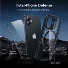 iPhone 17 Tok Szett - ESR Classic Hybrid Magnetic Kijelzővédővel - Átlátszó-Fekete