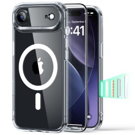 iPhone 17 Air Tok Szett - ESR Classic Hybrid Magnetic Kijelzővédővel - Átlátszó   iPhone 17 Air Tok Szett - ESR Classic Hybrid Magnetic Kijelzővédővel - Átlátszó