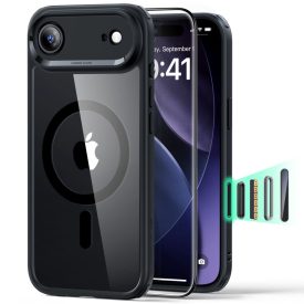 iPhone 17 Air Tok Szett - ESR Classic Hybrid Magnetic Kijelzővédővel - Átlátszó-Fekete   iPhone 17 Air Tok Szett - ESR Classic Hybrid Magnetic Kijelzővédővel - Átlátszó-Fekete