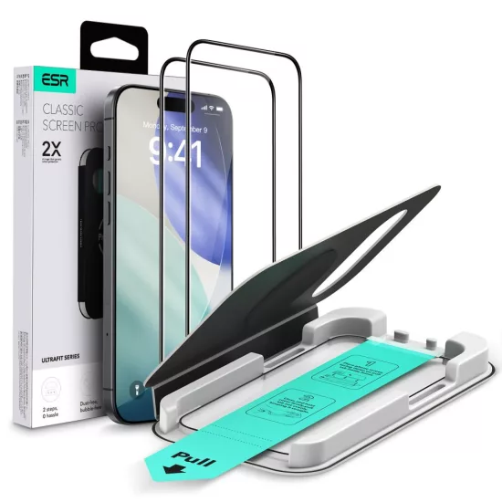 iPhone 17 Air Kijelzővédő Üvegfólia - ESR UltraFit Tempered Glass x 2 db