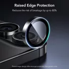 iPhone 16 / 16 Plus / 17 Lencsevédő - ESR Armorite Camera Protector - Fekete