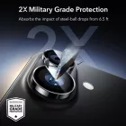 iPhone 16 / 16 Plus / 17 Lencsevédő - ESR Armorite Camera Protector - Fekete