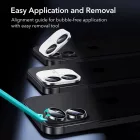 iPhone 16 / 16 Plus / 17 Lencsevédő - ESR Armorite Camera Protector - Fekete