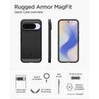 Google Pixel 10 / 10 Pro Tok - Spigen Rugged Armor MagFit - Fekete