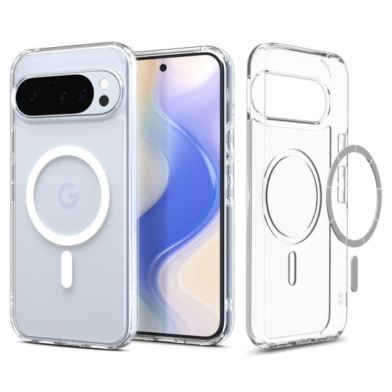 Google Pixel 10 / 10 Pro Tok - Spigen Ultra Hybrid MagFit - Átlátszó-Fehér