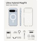 Google Pixel 10 / 10 Pro Tok - Spigen Ultra Hybrid MagFit - Átlátszó-Fehér