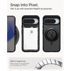 Google Pixel 10 / 10 Pro Tok - Spigen Ultra Hybrid MagFit - Átlátszó-Fekete