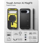 Google Pixel 10 / 10 Pro Tok - Spigen Tough Armor AI MagFit - Fekete