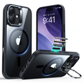 iPhone 17 Tok - ESR Classic Hybrid Kickstand Magnetic - Átlátszó-Fekete   iPhone 17 Tok - ESR Classic Hybrid Kickstand Magnetic - Átlátszó-Fekete