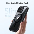 iPhone 17 Tok - ESR Classic Hybrid Kickstand Magnetic - Átlátszó-Fekete