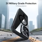 iPhone 17 Tok - ESR Classic Hybrid Kickstand Magnetic - Átlátszó-Fekete