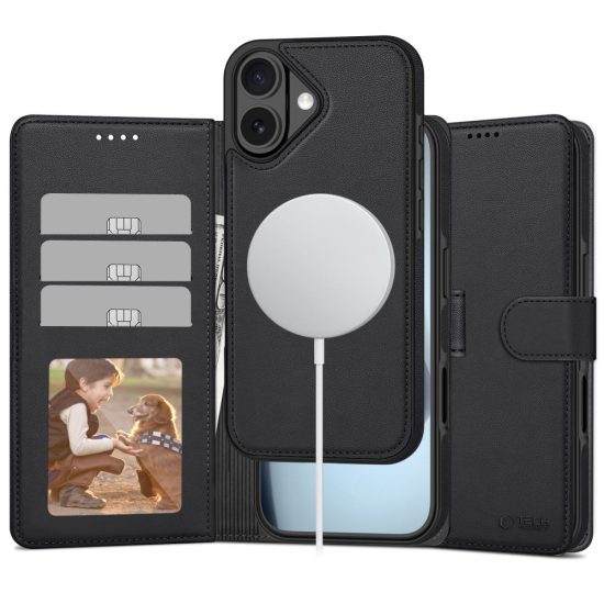iPhone 17 Tok - Tech-Protect Wallet MagSafe - Fekete