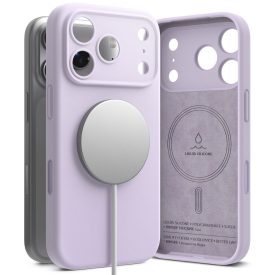 iPhone 17 Pro Tok - Ringke Silicone Magnetic - Lila