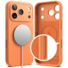 iPhone 17 Pro Tok - Ringke Silicone Magnetic - Narancs