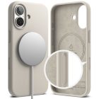 iPhone 17 Tok - Ringke Silicone Magnetic - Bézs