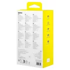 Baseus Qpow2 Power Bank - 20000mAh 22.5W - Kijelzővel + Beépített C / iP Kábellel - Fekete