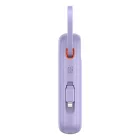 Baseus Qpow2 Power Bank - 20000mAh 22.5W - Kijelzővel + Beépített C / iP Kábellel - Lila