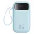 Baseus Qpow2 Power Bank - 20000mAh 22.5W - Kijelzővel + Beépített C / iP Kábellel - Kék