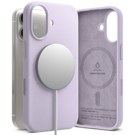 iPhone 17 Tok - Ringke Silicone Magnetic - Lila iPhone 17 Tok - Ringke Silicone Magnetic - Lila