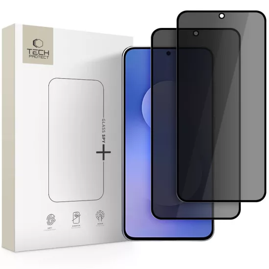 Samsung Galaxy S25 FE Kijelzővédő Üvegfólia - Tech-Protect Glass Spy+ x 2 db