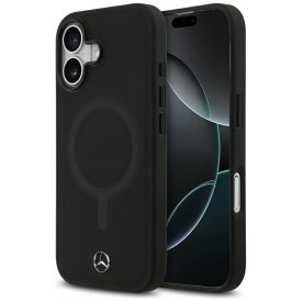 iPhone 17 Tok - Mercedes Plain Smooth Leather MagSafe - Fekete   iPhone 17 Tok - Mercedes Plain Smooth Leather MagSafe - Fekete