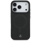 iPhone 17 Pro Tok - Mercedes Plain Smooth Leather MagSafe - Fekete