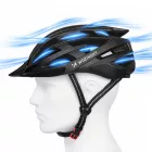 Wozinsky MTB Kerékpáros Sisak - M - Hátsó Lámpával - Fekete