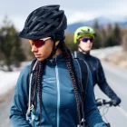 Wozinsky MTB Kerékpáros Sisak - M - Hátsó Lámpával - Fekete
