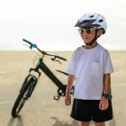 Wozinsky Gyerek MTB Sisak - S - Levehető Napellenzővel - Világoskék
