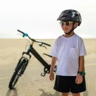 Wozinsky Gyerek MTB Sisak - S - Levehető Napellenzővel - Fekete