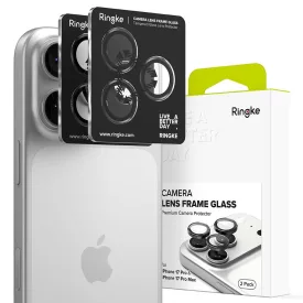   iPhone 17 Pro / 17 Pro Max Lencsevédő - Ringke Camera Lens Frame Glass x 2 db - Fekete