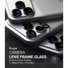 iPhone 17 Pro / 17 Pro Max Lencsevédő - Ringke Camera Lens Frame Glass x 2 db - Fekete