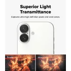 iPhone 17 Lencsevédő - Ringke Camera Lens Frame Glass x 2 db - Fekete