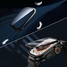 Apple Watch Ultra 1 / 2 (49mm) Kijelzővédő - Tech-Protect Glass Ring - Fekete x 2 db