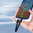 Tech-Protect Ultraboost DNA USB-C - USB-C Kábel Kulcstartóval - Szürke