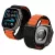 Apple Watch 44 / 45 / 46 / 49 mm Szíj - Spigen WBF1 - Fekete-Narancs